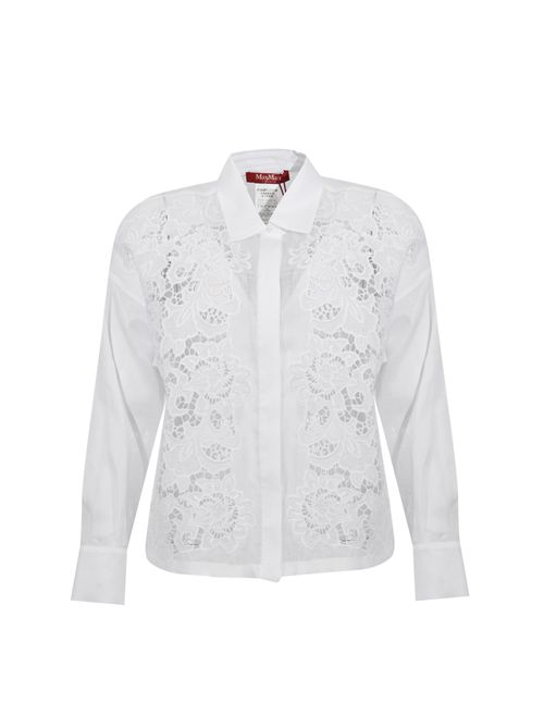 Camicia boxy MSTCALI in tela ramié con ricamo MAX MARA STUDIO | 2616111012600031